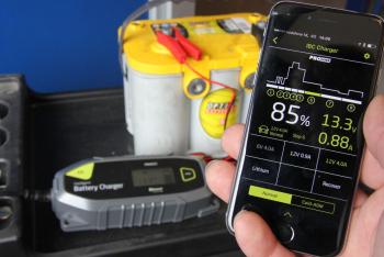 IBC7500B 7,5A 12V | 3,75A 24V DC intelligens akkumulátor töltő bluetooth-al  (minden akkutípushoz!) 2.Kép