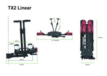 TX2 LED kerékpárszállító vonóhorogra  (új) 7.Kép