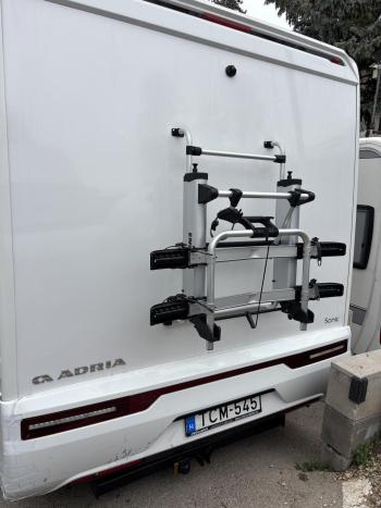 RC250 liftes kerékpárszállító  lakóautók hátfalára 3.Kép